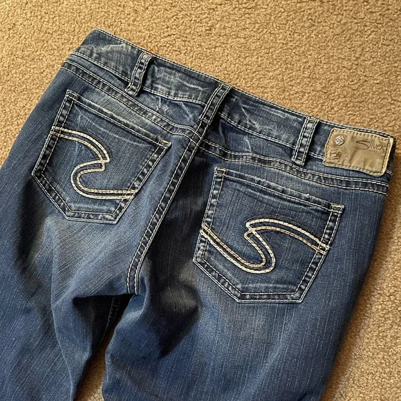 34/33 Silver Suki Super Stretch Boot Cut Jeans - Picture 6 of 7